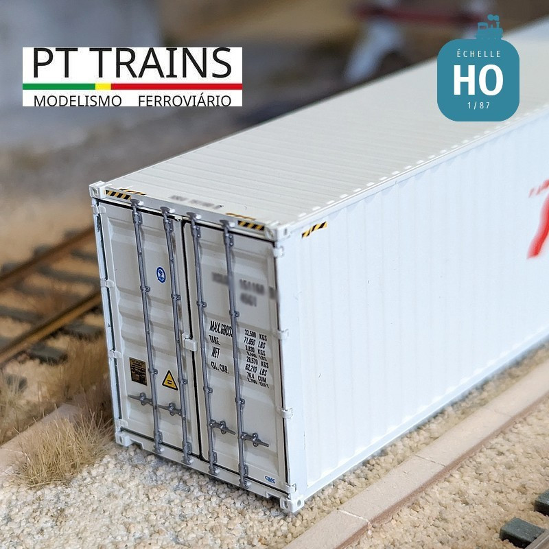 Container 40' HC NSR (XSLU1512406) HO PT TRAINS PT840404.1 - Maketis