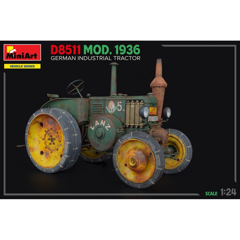 Tracteur industriel Allemand D8511 Modèle 1936 1/24 MiniArt 24005