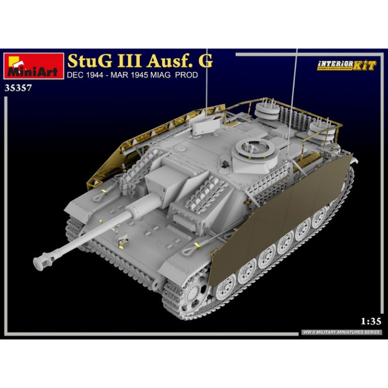 Char Allemand StuG III Ausf. G DEC 1944-MAR 1945 Interior Kit WWII 1/35 MiniArt 35357