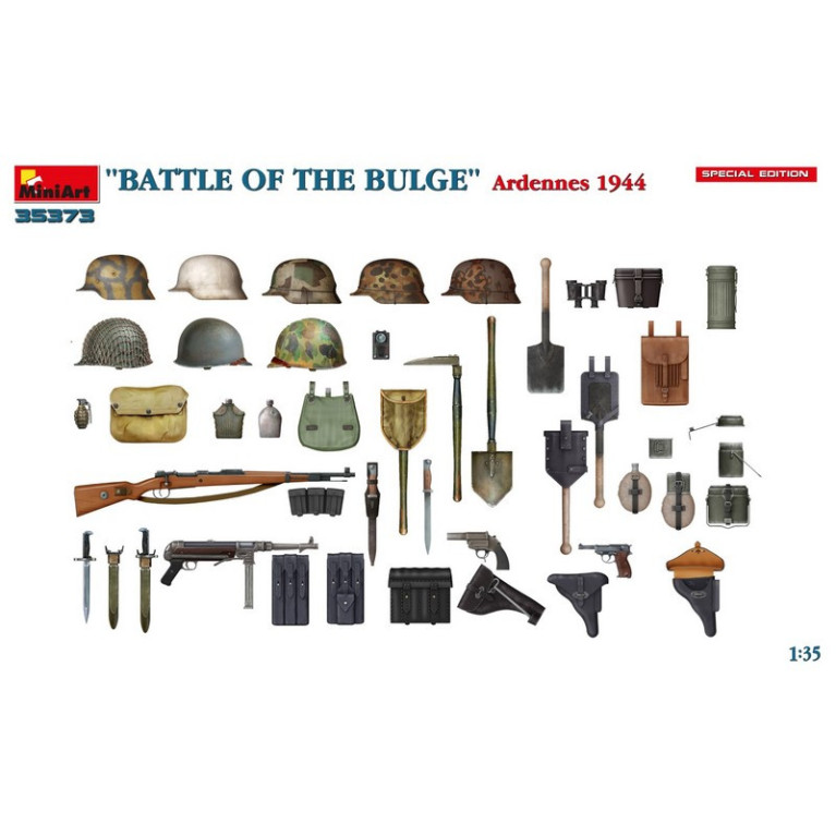 "BATTLE OF THE BULGE" Ardennes 1944 5 figurines Edition spéciale 1/35 MiniArt 35373