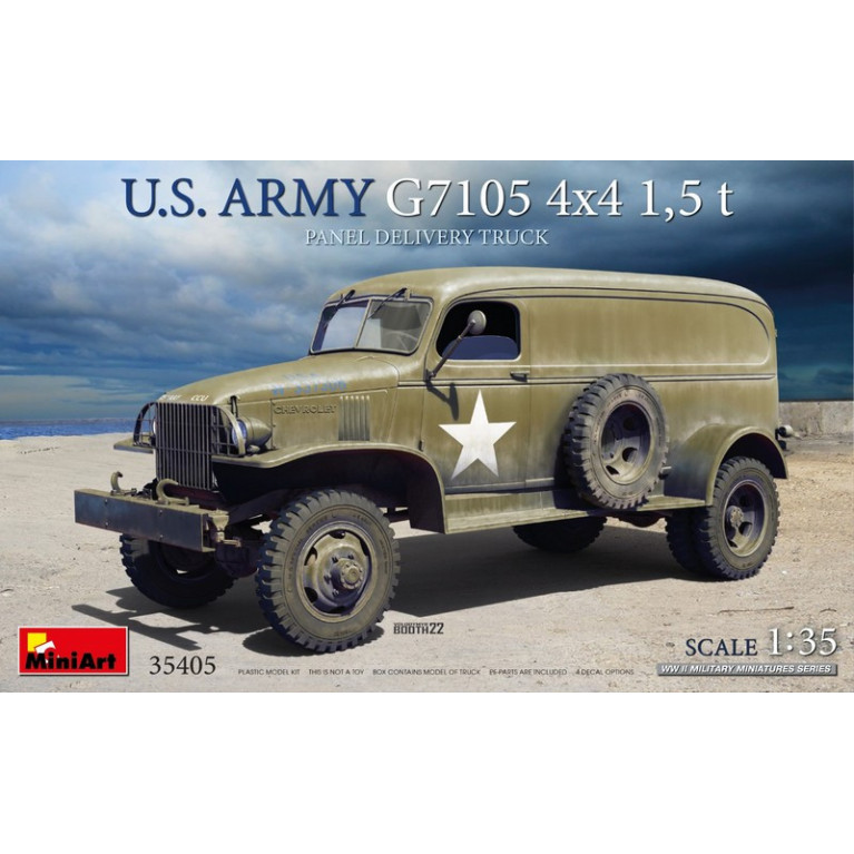 Camion militaire de livraison US ARMY G7105 4x4 1,5 t WWII 1/35 MiniArt 35405 - Maketis