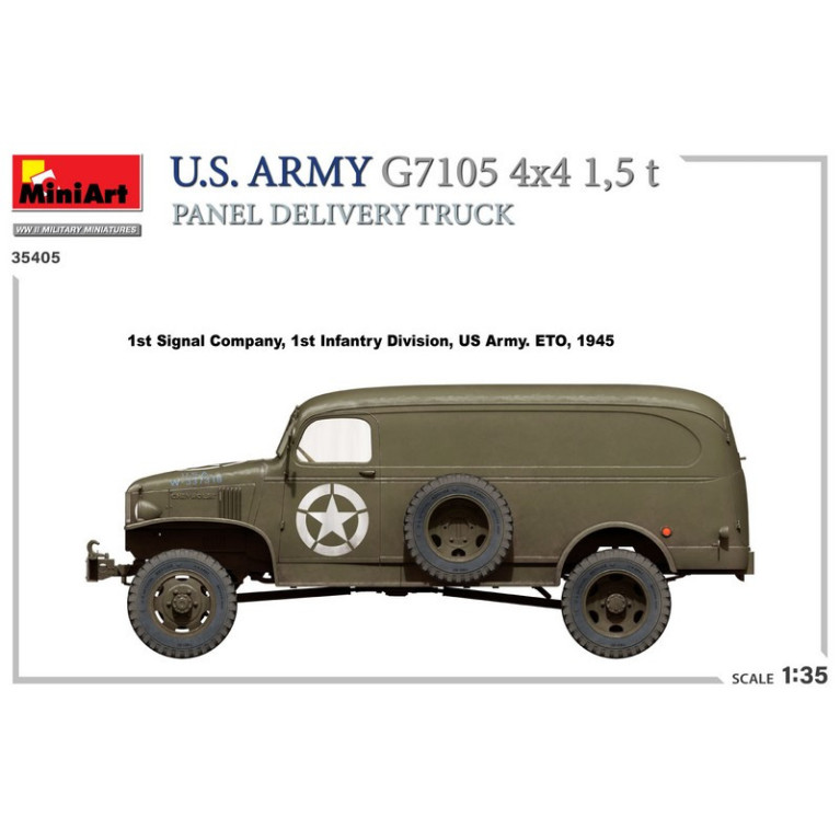 Camion militaire de livraison US ARMY G7105 4x4 1,5 t WWII 1/35 MiniArt 35405 - Maketis
