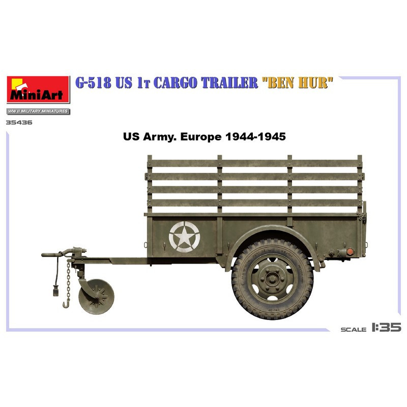 Remorque militaire G-518 US 1t "BEN HUR" WWII 1/35 MiniArt 35436