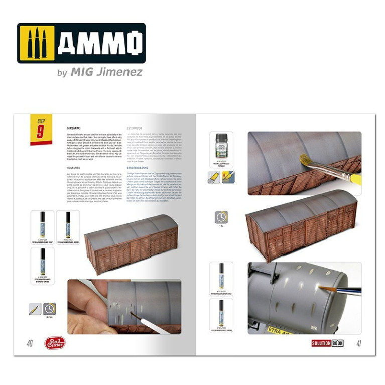 Guide pratique complet "Rail Center Solution Book" pour patiner les trains en général MIG AMMO.R-1300 - Maketis Guide pratique complet "Rail Center Solution Book" pour patiner les trains en général MIG AMMO.R-1300 - Maketis