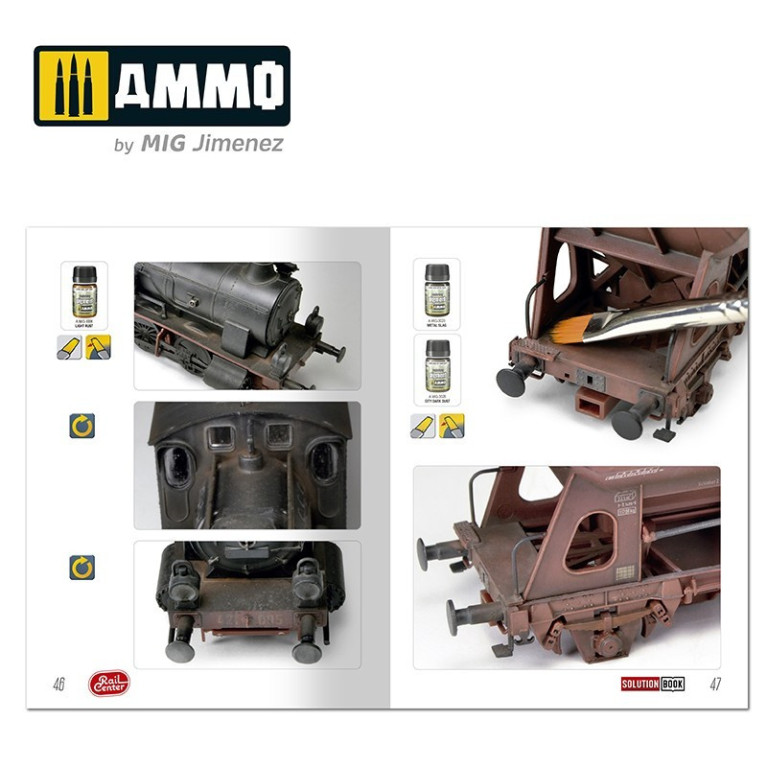 Guide pratique complet "Rail Center Solution Book" pour patiner les trains en général MIG AMMO.R-1300 - Maketis Guide pratique complet "Rail Center Solution Book" pour patiner les trains en général MIG AMMO.R-1300 - Maketis