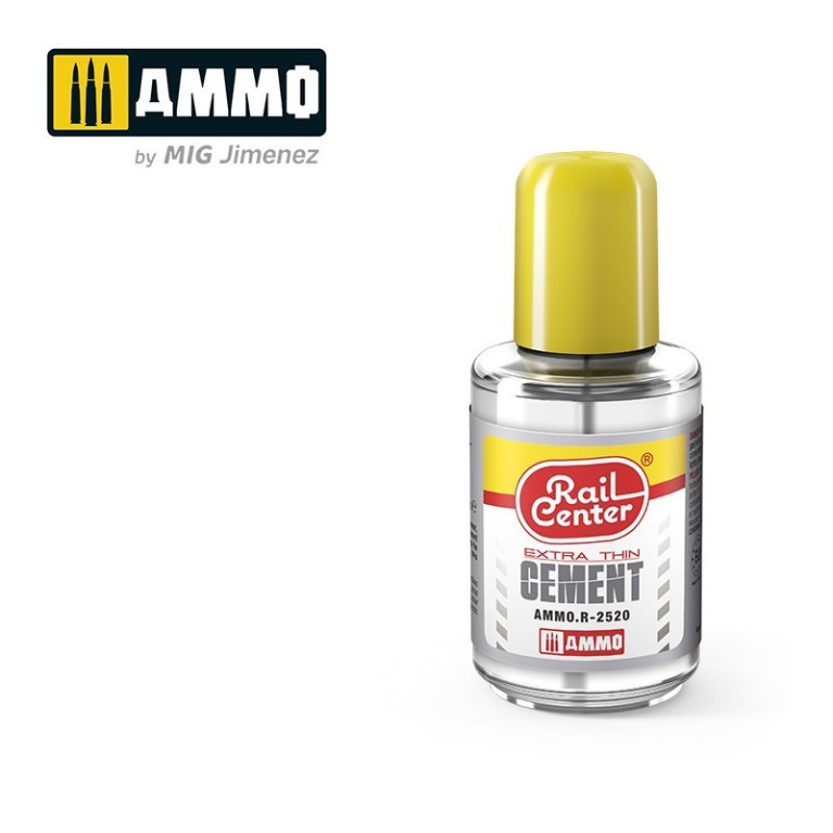 Colle contact liquide spécial plastique Rail Center Extra-Thin 30ml MIG AMMO.R-2520 - Maketis