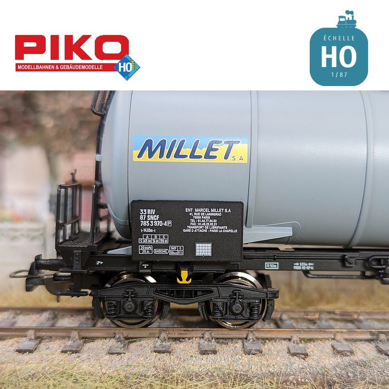 Coffret 2 wagons citerne à bogies SNCF Ep V HO PIKO P97306 - Maketis
