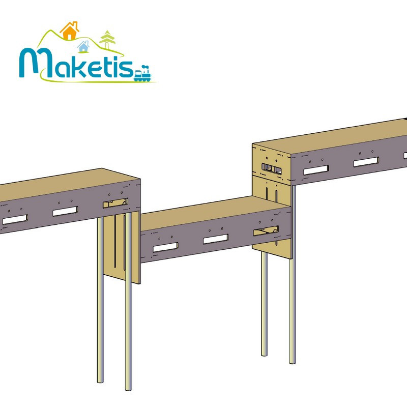 Set 2 Interfaces 295mm negative relief for Easy Module Maketis MOD90200