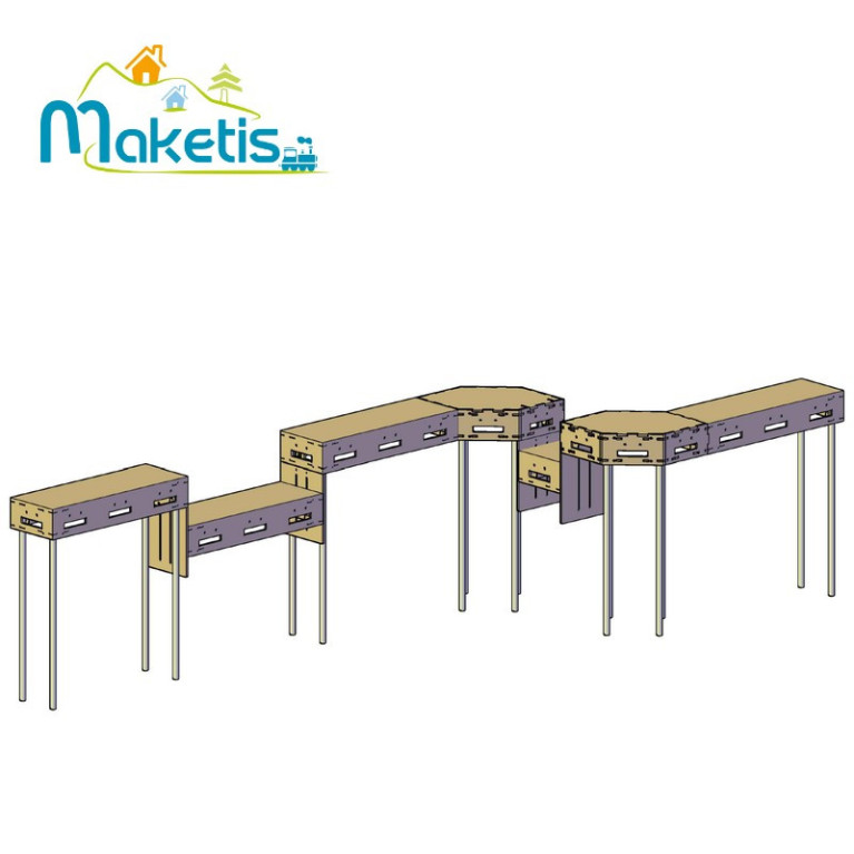 Set 2 Interfaces 295 mm Negativ-Relief für Easy ModuleMaketis MOD90200 - Maketis Set 2 Interfaces 295 mm Negativ-Relief für Easy ModuleMaketis MOD90200 - Maketis