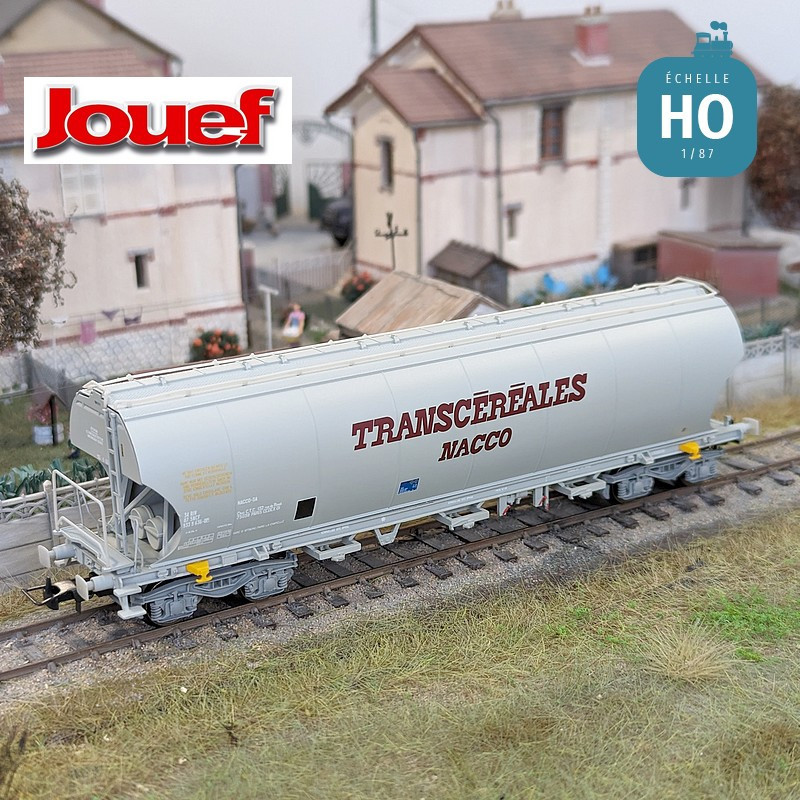 Set 2 Trichterwagen "Transcéréales Nacco" und "TMF" SNCF Ep IV HO Jouef HJ6270 - Maketis