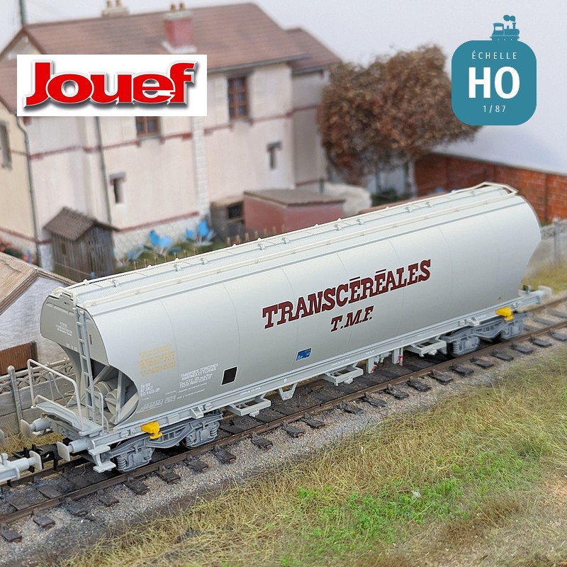 Coffret 2 wagons trémies "Transcéréales Nacco" et "TMF" SNCF Ep IV HO Jouef HJ6270 - Maketis