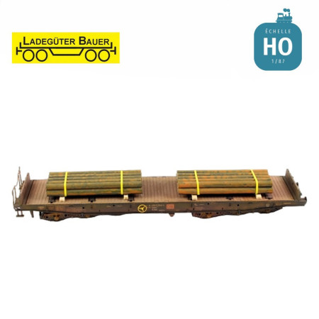 Brames courtes rondes en acier rouillé 2 pcs HO Ladegüter Bauer H01254