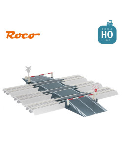Passage à niveau (kit) pour voie ROCO LINE avec ballast ROCO 40022 - Maketis