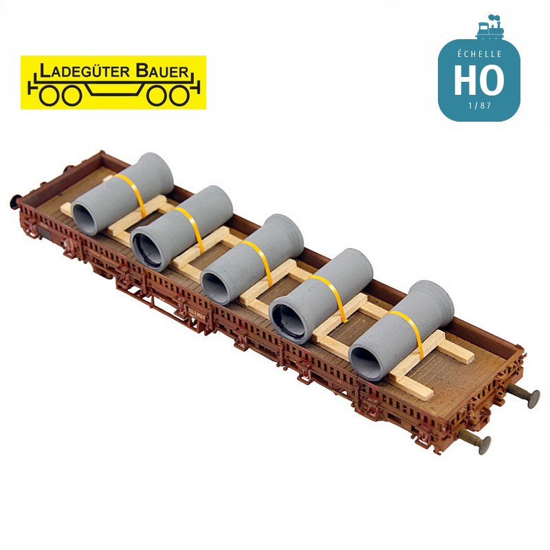 Tubes de canalisation en béton HO Ladegüter Bauer H01363 - Maketis