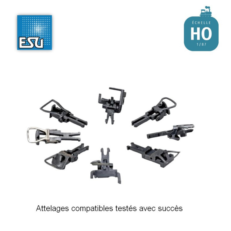 Automatische elektromagnetische Digitalkupplung 2 stück H0 ESU 41002 - Maketis