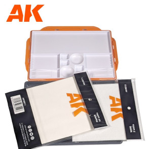 Palette humide polyvalente (40 feuilles + 2 éponges ) AK Interactive AK9510 - Maketis
