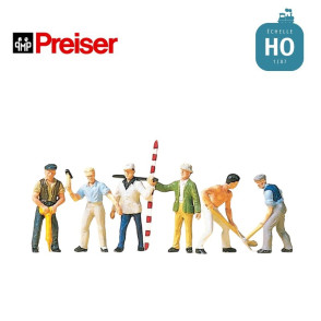 Ouvriers divers HO Preiser 10030 - Maketis