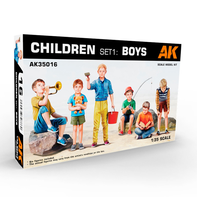 Figurines enfants (set 1) 1/35 AK Interactive AK35016 - Maketis Figurines enfants (set 1) 1/35 AK Interactive AK35016 - Maketis