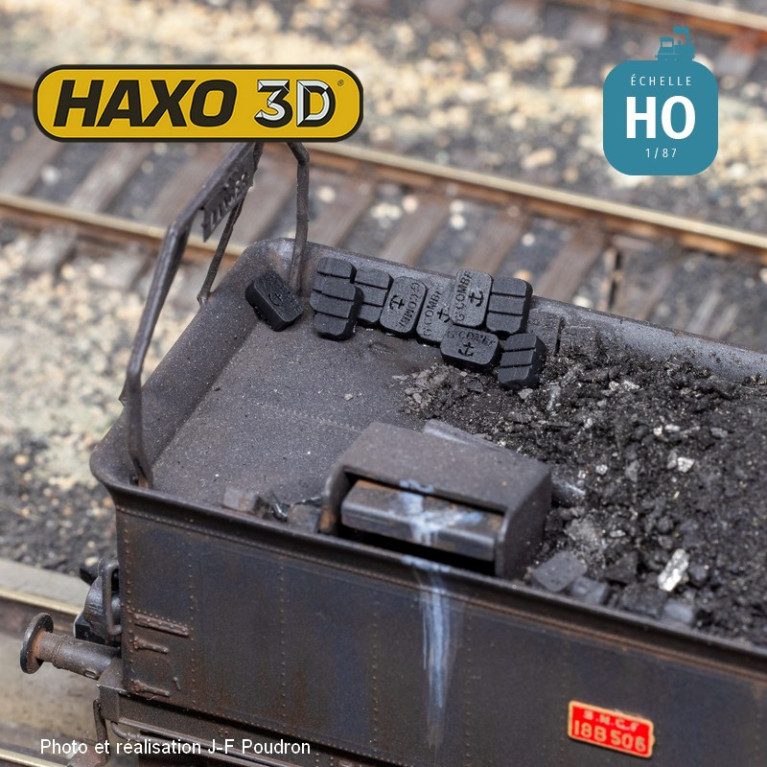 Briquettes Combe 50 pcs HO Haxo 3D 344041