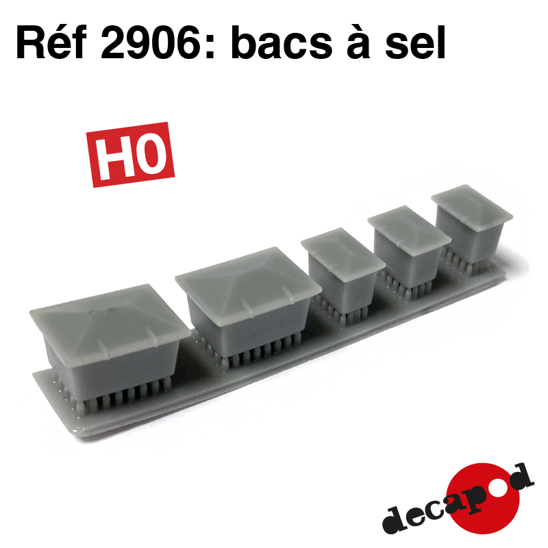 Bacs à sel (5 pcs) HO Decapod 2906 - Maketis