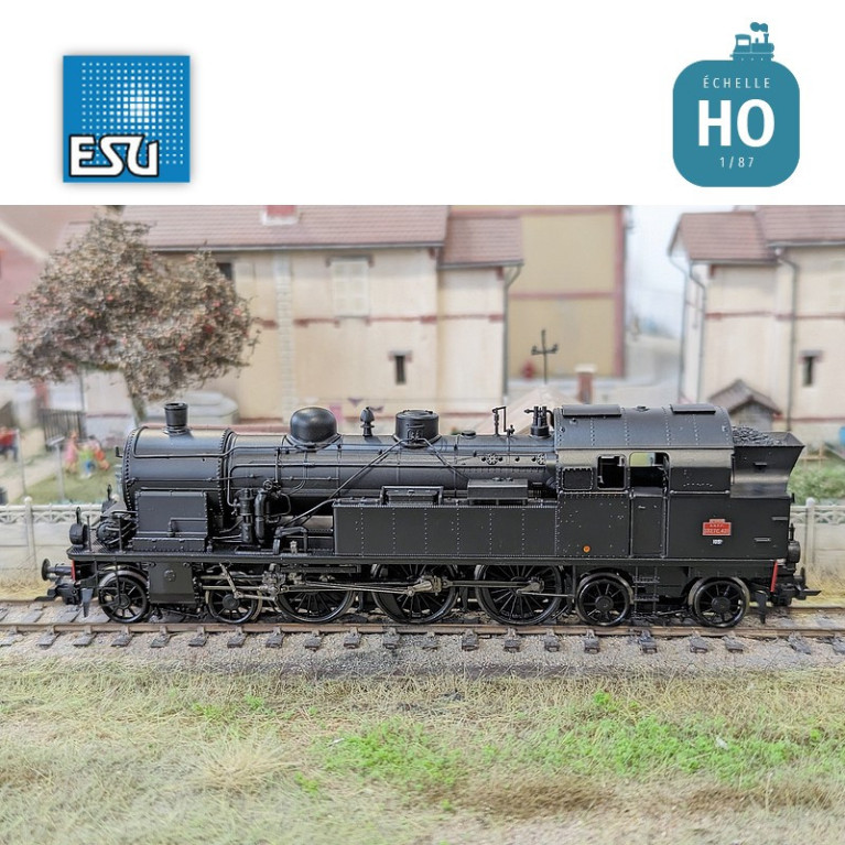 Locomotive vapeur 232 TC 421 SNCF Ep III Digital sonore HO ESU 31186 - Maketis