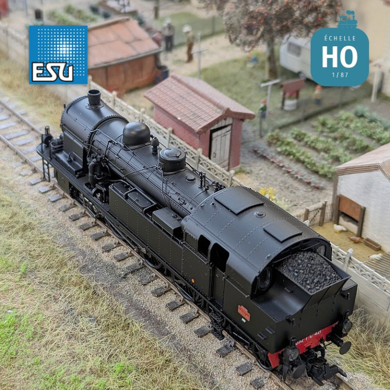 Steam locomotive 232 TC 421 SNCF Ep III Digital sound HO ESU 31186 - Maketis