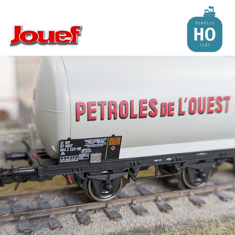 Coffret 2 wagons citerne 3 essieux "Pétroles de L'Ouest" SNCF Ep IV HO Jouef HJ6249