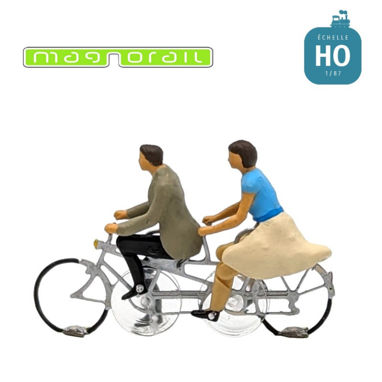 Tandem bicycle ready to run V2 HO/OO for Magnorail System KKd-2 Tandem bicycle ready to run V2 HO/OO for Magnorail System KKd-2