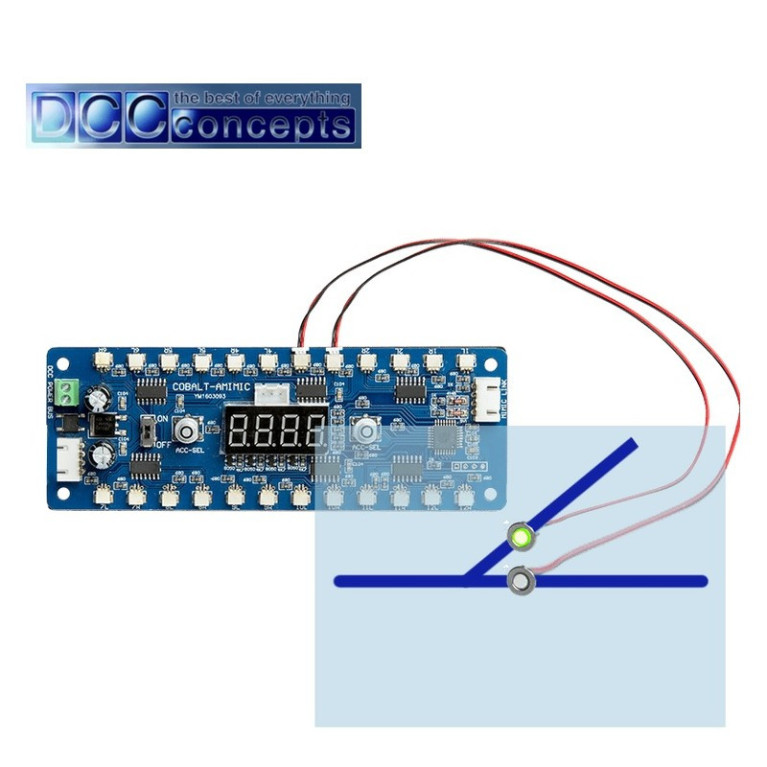 Décodeur DCC de contrôle d'éclairage Alpha Mimic DCCconcepts DCD-MLCB