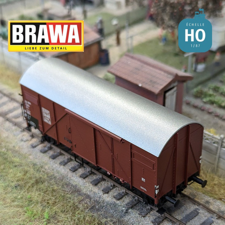 Boxcar type Gmhs35 "EUROP" SAAR Ep III HO Brawa 50728 - Maketis