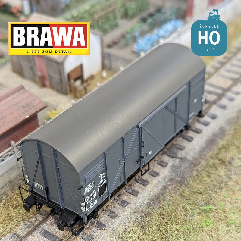 Wagon couvert type K "EUROP" SNCF Ep III HO Brawa 50730 - Maketis