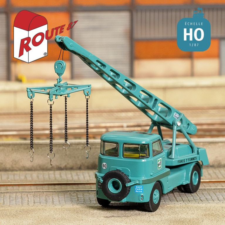 Kran Griffet M2 deco SNCF Logo alt bi-color HO Route 87 Haxo Modell RO1033 - Maketis Kran Griffet M2 deco SNCF Logo alt bi-color HO Route 87 Haxo Modell RO1033 - Maketis