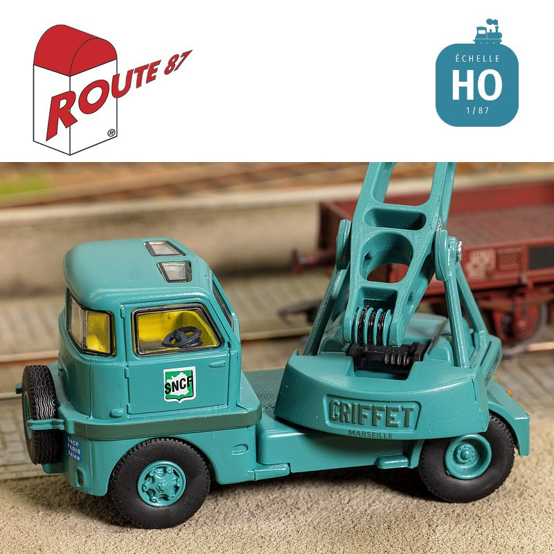 Grue Griffet M2 déco SNCF  logo ancien bi-color HO Route 87 Haxo Modèle RO1033 - Maketis