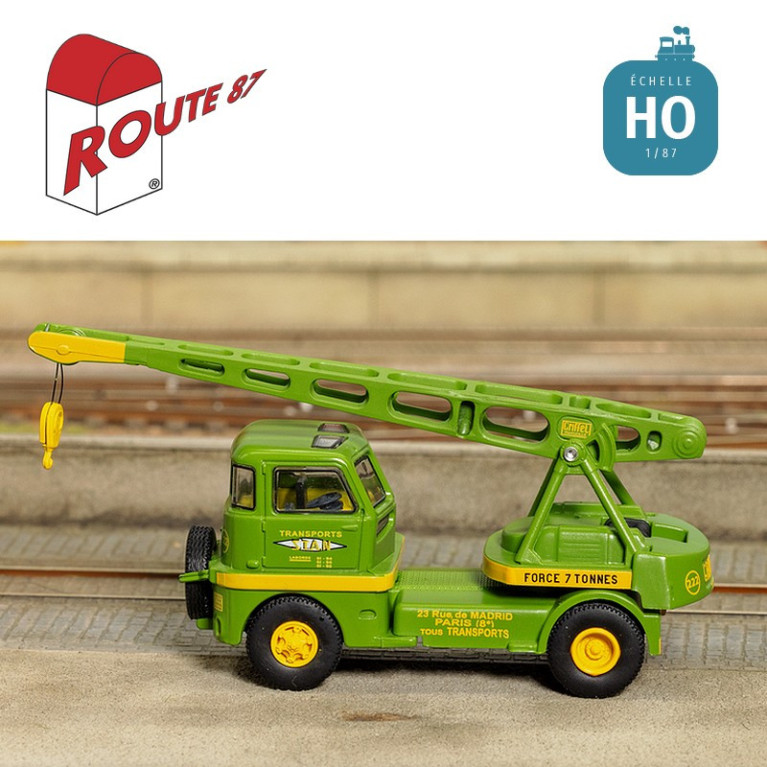 Grue Griffet M2 déco Transports STAN HO Route 87 Haxo Modèle RO1035 - Maketis Grue Griffet M2 déco Transports STAN HO Route 87 Haxo Modèle RO1035 - Maketis