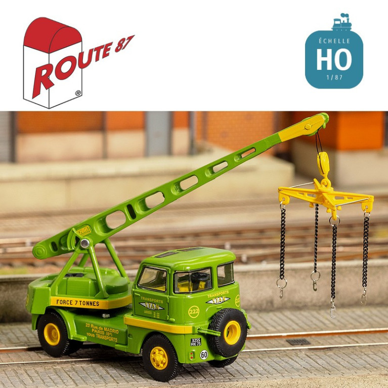 Grue Griffet M2 déco Transports STAN HO Route 87 Haxo Modèle RO1035 - Maketis Grue Griffet M2 déco Transports STAN HO Route 87 Haxo Modèle RO1035 - Maketis