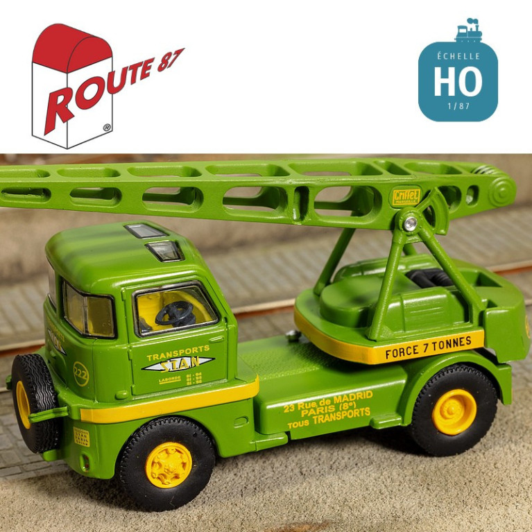 Grue Griffet M2 déco Transports STAN HO Route 87 Haxo Modèle RO1035 - Maketis Grue Griffet M2 déco Transports STAN HO Route 87 Haxo Modèle RO1035 - Maketis