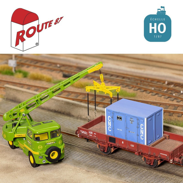 Grue Griffet M2 déco Transports STAN HO Route 87 Haxo Modèle RO1035 - Maketis Grue Griffet M2 déco Transports STAN HO Route 87 Haxo Modèle RO1035 - Maketis