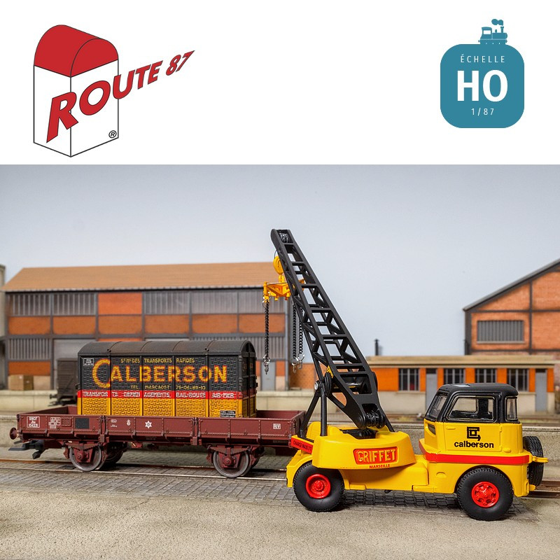 Grue Griffet M2 déco Calberson HO Route 87 Haxo Modèle RO1043 - Maketis