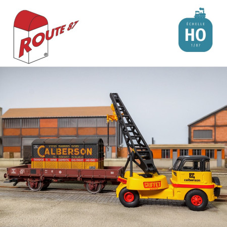 Griffet M2 crane Calberson HO Route 87 Haxo Model RO1043 - Maketis Griffet M2 crane Calberson HO Route 87 Haxo Model RO1043 - Maketis