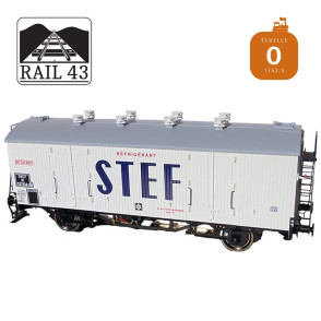 Wagon réfrigérant STEF toit gris boite d'essieux SKF SNCF Ep III O Rail 43 433009 - Maketis