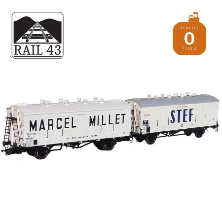 STEF refrigerated wagon grey roof axlebox SKF SNCF Ep III O Rail 43 433009 - Maketis STEF refrigerated wagon grey roof axlebox SKF SNCF Ep III O Rail 43 433009 - Maketis