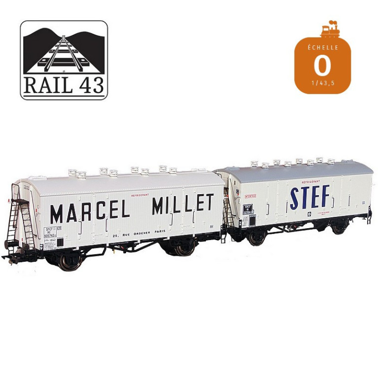 Wagon réfrigérant MARCEL MILLET toit blanc SNCF Ep III O Rail 43 433010 - Maketis