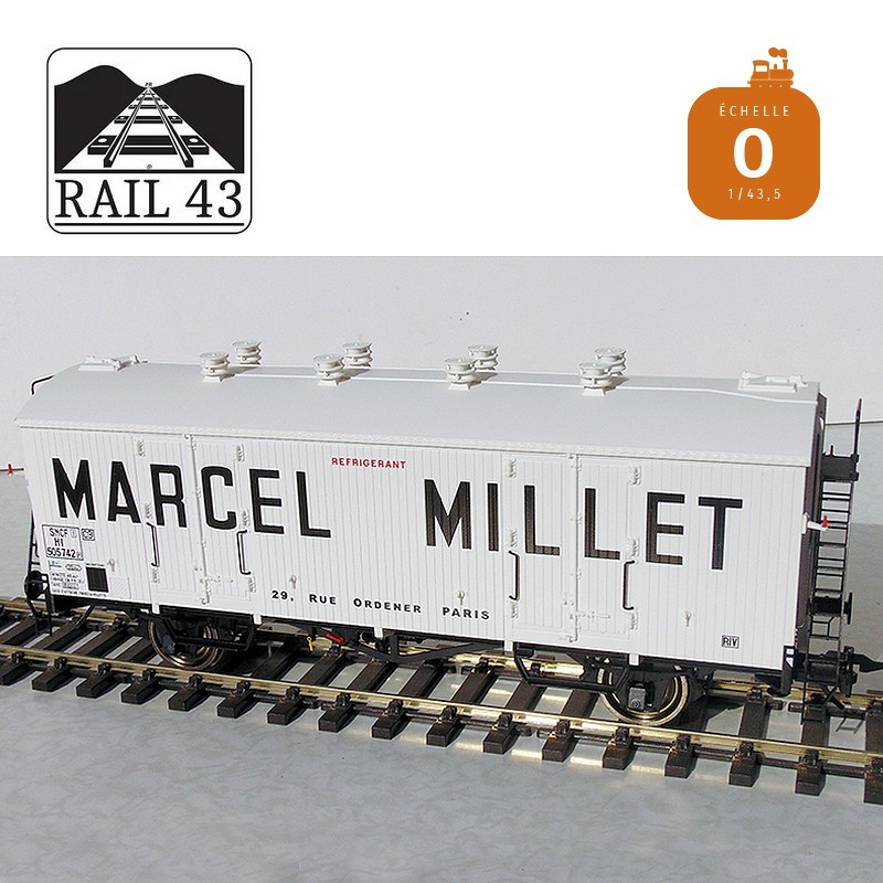 MARCEL MILLET refrigerated wagon white roof SNCF Ep III O Rail 43 433010 - Maketis