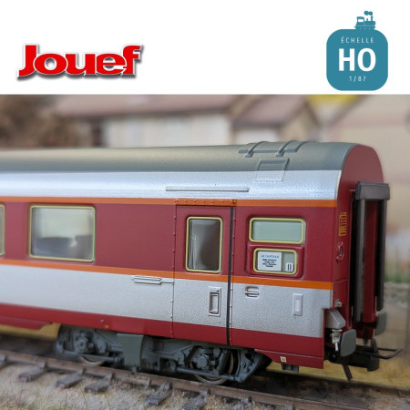 Set of 3 "Tee Le Capitole" high comfort coaches 1x A8u 1x A8tu 1xA3rtu SNCF Ep IV HO Jouef HJ4168 - Maketis
