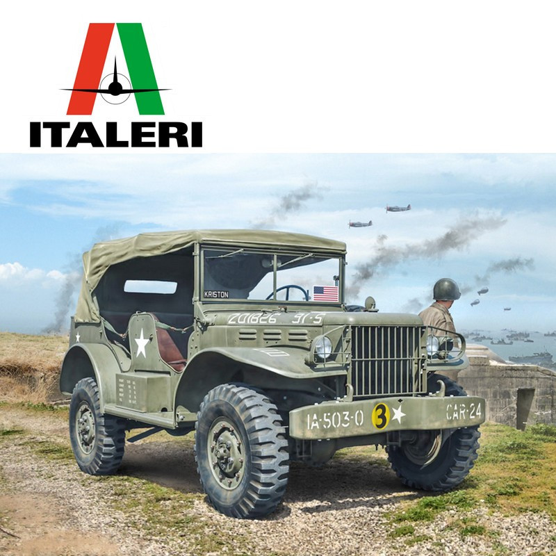 Military vehicle Dodge WC-56/57 Command Car WWII 1/35 Italeri 228 - Maketis