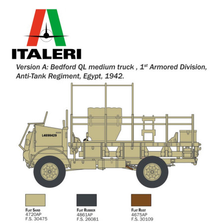 Camion militaire Bedford QL WWII 1/35 Italeri 241 - Maketis