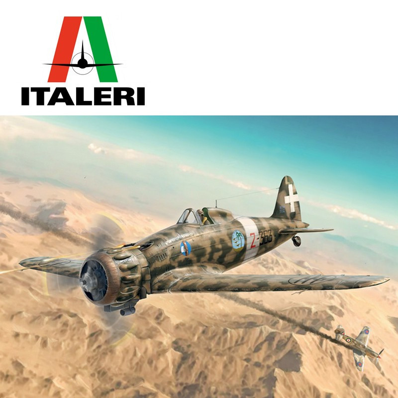 Macchi C.200 Serie XXI-XXIII WWII fighter plane 1/48 Italeri 2767 - Maketis