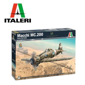 Kampfflugzeug Macchi C.200 Serie XXI-XXIII WWII 1/48 Italeri 2767 - Maketis