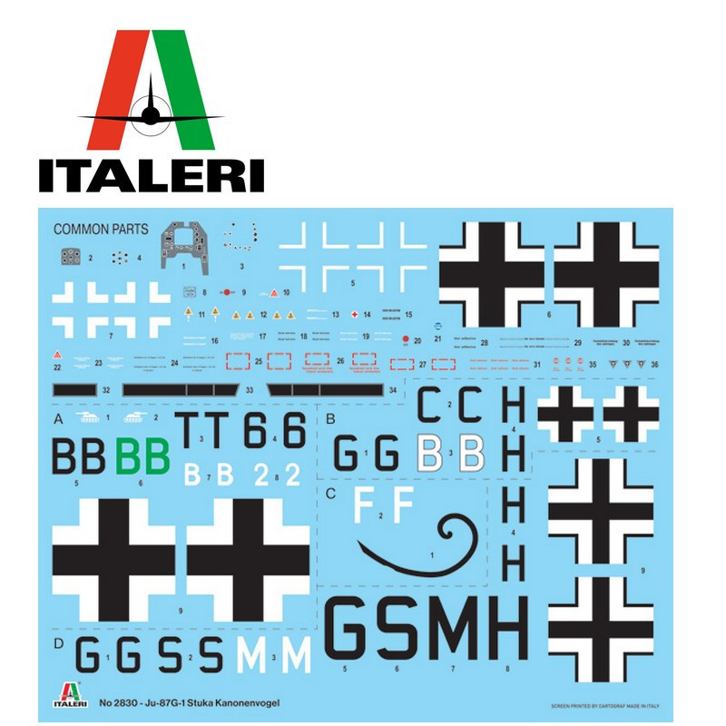 Ju 87 G-1 Stuka Kanonenvogel WWII fighter plane 1/48 Italeri 2830 - Maketis