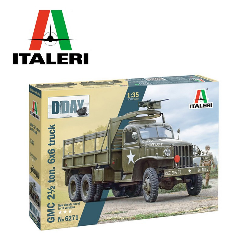 Military truck GMC 2 1/2 Ton. 6x6 Truck "D-Day 80° Anniversary" WWII 1/35 Italeri 6271 - Maketis